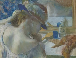 Voor de Spiegel, 1889 (pastel op papier)